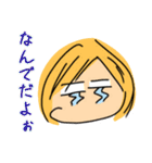 黄色い髪の女の子スタンプ（個別スタンプ：14）