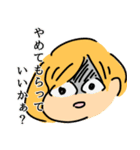 黄色い髪の女の子スタンプ（個別スタンプ：15）