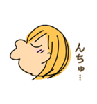 黄色い髪の女の子スタンプ（個別スタンプ：22）