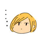 黄色い髪の女の子スタンプ（個別スタンプ：24）