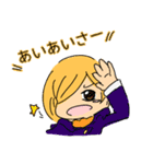 黄色い髪の女の子スタンプ（個別スタンプ：25）
