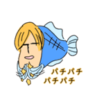 黄色い髪の女の子スタンプ（個別スタンプ：27）