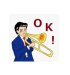 オーケストラ男子（個別スタンプ：8）