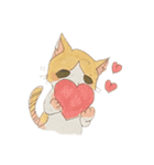 ゆるーいねこたち ピョンイラスト（個別スタンプ：3）