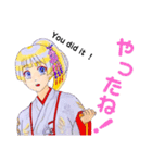 頑張る巫女お姉さん 4（個別スタンプ：1）