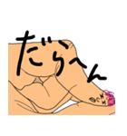 指と顔（個別スタンプ：3）