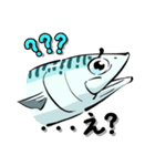釣られたサバスタンプ（個別スタンプ：3）