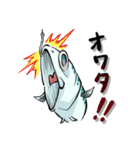 釣られたサバスタンプ（個別スタンプ：10）