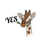 動物たちと人間のEnglishスタンプ（個別スタンプ：7）