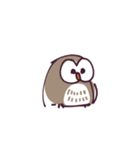 不動のフクロウ（個別スタンプ：1）