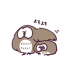 不動のフクロウ（個別スタンプ：34）