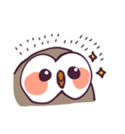 不動のフクロウ（個別スタンプ：40）