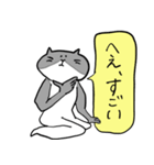 謙虚で褒め上手な猫スタンプ（個別スタンプ：11）