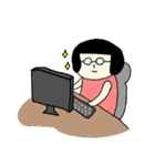 おかっぱ女子の日常スタンプ（個別スタンプ：16）