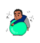 自由にまゆ毛お父さん（個別スタンプ：1）