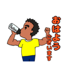 自由にまゆ毛お父さん（個別スタンプ：2）