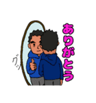 自由にまゆ毛お父さん（個別スタンプ：13）