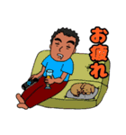 自由にまゆ毛お父さん（個別スタンプ：16）