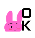 うさぎさんの表情豊か（個別スタンプ：1）