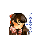 ♪大正浪漫おてんばちゃん♪（個別スタンプ：4）