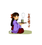♪大正浪漫おてんばちゃん♪（個別スタンプ：16）