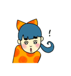 あの子はかわいい髪長娘。（個別スタンプ：6）