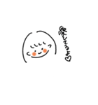 おんなのことえりまきとかげ（個別スタンプ：1）