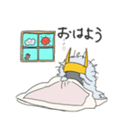 乱髪兜くん（個別スタンプ：3）