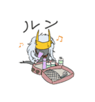 乱髪兜くん（個別スタンプ：5）