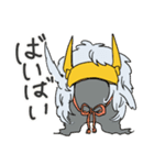 乱髪兜くん（個別スタンプ：12）