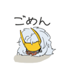乱髪兜くん（個別スタンプ：24）