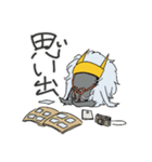 乱髪兜くん（個別スタンプ：25）