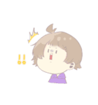顔が真ん中に寄ったJK♡（個別スタンプ：4）