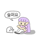 韓国語♡こんぶちゃんズ（個別スタンプ：16）