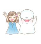 ベルーガと女の子 2（個別スタンプ：12）