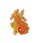 和 モチーフ 金魚づくし  3（個別スタンプ：1）