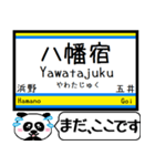 内房線 駅名 今まだこの駅です！（個別スタンプ：3）