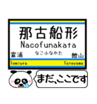 内房線 駅名 今まだこの駅です！（個別スタンプ：21）