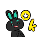 浅葱色うさぎ（個別スタンプ：3）