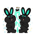 浅葱色うさぎ（個別スタンプ：12）