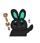 浅葱色うさぎ（個別スタンプ：25）
