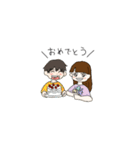 ゆみちゃんとけいたくん（個別スタンプ：40）