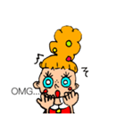 特盛ヘア子さん！（個別スタンプ：6）