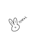 適当に使えそうなうさぎモドキ（個別スタンプ：18）