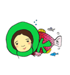 きみとぼくと不思議な人々（個別スタンプ：9）