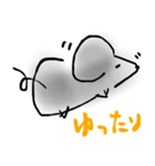 楽しく生きるねずみくん（個別スタンプ：9）