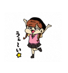 お芝居してる女の子たちのスタンプ（個別スタンプ：1）