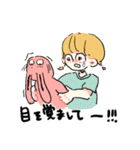 新・お気楽な女の子とうさぎ（個別スタンプ：18）