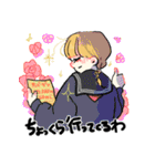 新・お気楽な女の子とうさぎ（個別スタンプ：25）