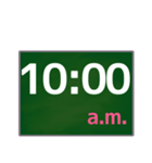 大きな字で〇時〇分（2）（個別スタンプ：10）